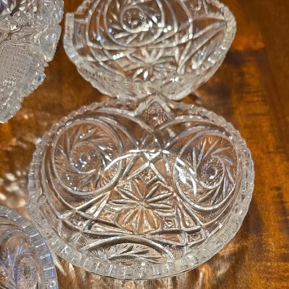 Vintage Imperial Serving Bowl And EAPG Desert Bowls - Picture 4 of 11